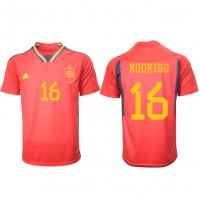 Spanien Rodri Hernandez #16 Heimtrikot WM 2022 Kurzarm